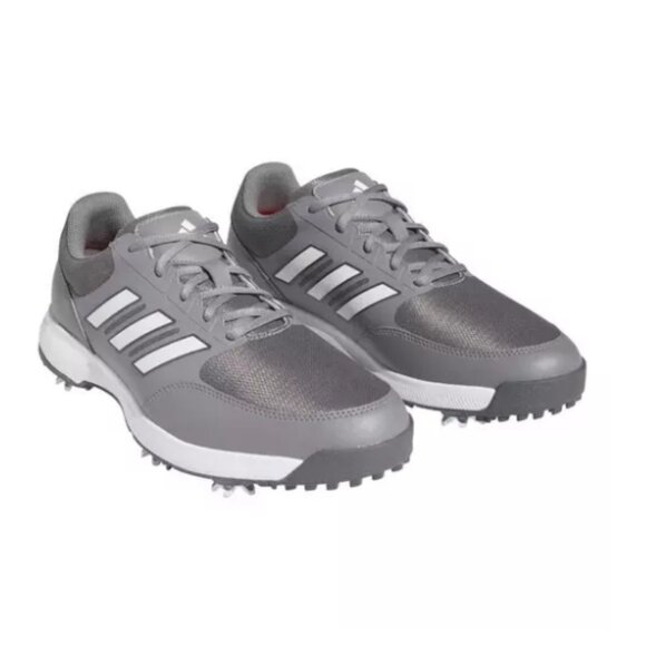 Adidas Tech Response 3.0 Spiked Golf Shoes - Men’s Size 8 - Grey/White GV6889 main image 4